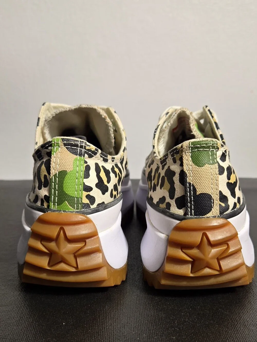 Converse Leopard Print Run Star Hike ox Trainers PlatformWomen Size 7